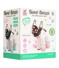 Інтерактивна іграшка DEFA Toys Smart Dancer танцюючий робот-собака Біло-Рожевий