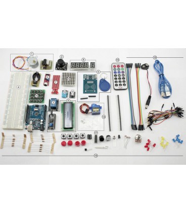 Стартовий набір для навчання ардуїнов Arduino YBN Arduino Uno R3 (WR9328)