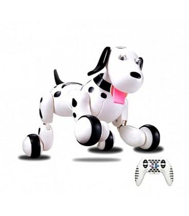 Радіокерована робот-собака 30 см HappyCow Dog 777-338 Чорна