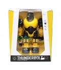 Робот игрушка Jia Yu Toy Thunderbolt ходит со светом и звуком 25 см Желтый (4189832)