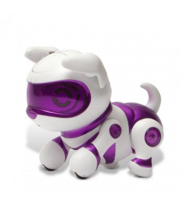 Інтерактивна іграшка SUNROZ Smart Robot Puppy робот-щеня на р/у Датчик звуку Біло-Фіолетовий (SUN0901)