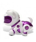 Інтерактивна іграшка SUNROZ Smart Robot Puppy робот-щеня на р/у Датчик звуку Біло-Фіолетовий (SUN0901)