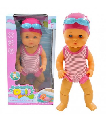 Лялька Плаваюча Інтерактивна Для Ванної Шарнірні Ніжки Swimming Doll Дівчинка Плавчиха 33 см