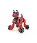 Інтерактивна багатофункціональна іграшка робот-собака Syrcar Stunt Dog 666-800A зі звуком і світлом Red