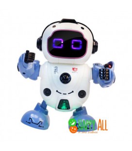 Інтерактивна іграшка танцюючий робот з музикою та LED-підсвічуванням Dance Robot (G0227)