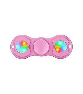 Спиннер ATRiX HS11 Aluminum double LED pink