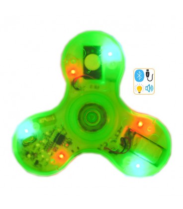 Спиннер Spinner пластиковий з LED підсвічуванням Чорний №104