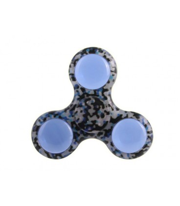 Спиннер Fidget Spinner Starlight Світиться з візерунком Сірий, чорний, синій (1002-537-03)