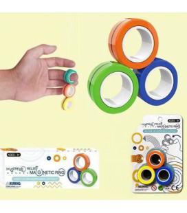 Спінер нового покоління Magnetic Rings Магнітні кільця 3 шт Іграшка антистрес