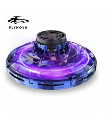 Інноваційна іграшка літаючий спіннер Flynova-01 з LED підсвічуванням Синій