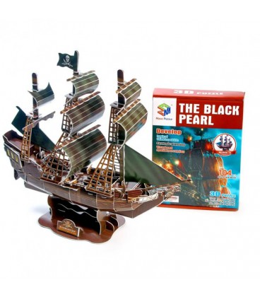 3D пазли THE BLACK PEARL Тривимірний конструктор-головоломка 43.4х17.2х49.1 см для дітей віком від 3 років