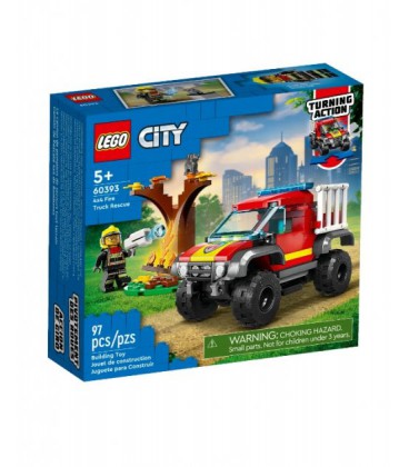 Конструктор LEGO City Пожежно-рятувальний позашляховик 97 деталей 60393