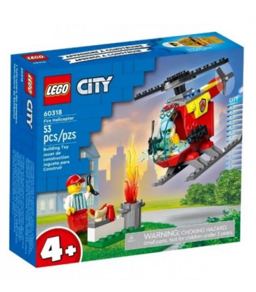 Конструктор LEGO City Пожежний вертоліт 53 деталі 60318