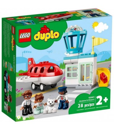 Конструктор Lego Duplo Літак і аеропорт 28 деталей (10961)