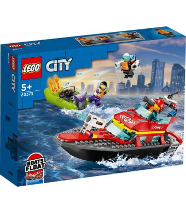 Конструктор LEGO City Човен пожежної бригади 144 деталі (60373)