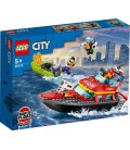 Конструктор LEGO City Човен пожежної бригади 144 деталі (60373)