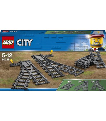 Конструктор LEGO City Стрілочний перевід 8 деталей (60238)