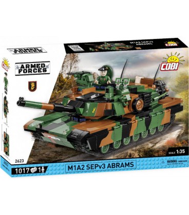 Конструктор Cobi Танк M1A2 SEP v3 Абрамс 1017 деталей (COBI-2623)