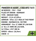 Конструктор Cobi Друга Світова Війна Танк Panzer III 780 деталей (COBI-2562)