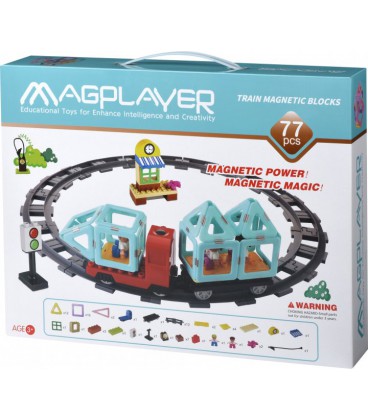 Конструктор Magplayer Потяг 77 елементів (MPH2-77)