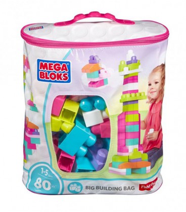 Конструктор Mega Bloks First Builders 80 дет. Рожевий (DCH62)