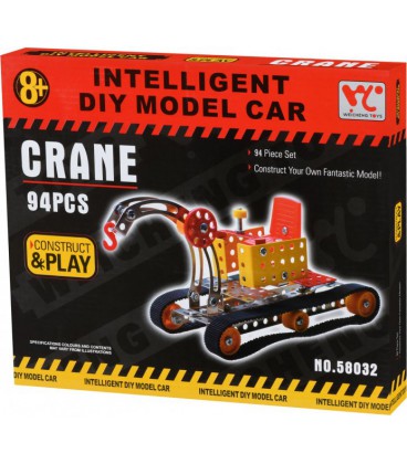 Конструктор металевий Same Toy Inteligent DIY Model Car Кран 94 елементи (58032Ut) (2340000005833)