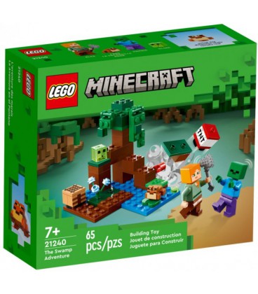 Конструктор LEGO Minecraft Пригоди на болоті 65 деталей (21240)