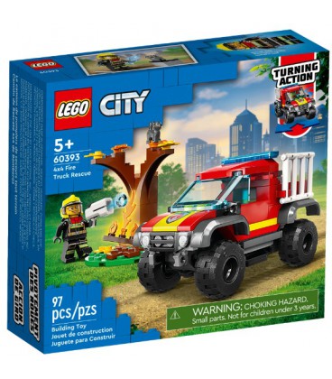 Конструктор LEGO City Пожежно-рятувальний позашляховик 97 деталей (60393)