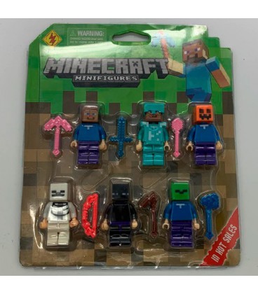 Набір фігурок Майнкрафт Minecraft Figures 6 шт