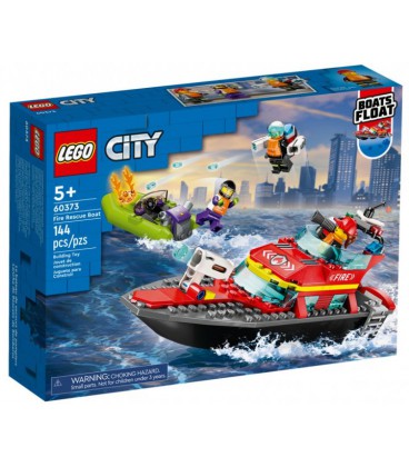 Конструктор LEGO City Човен пожежної бригади 144 деталі (60373)