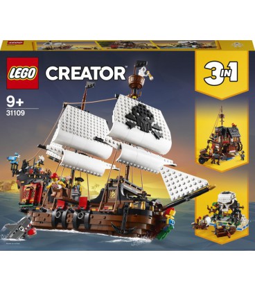 Конструктор LEGO Creator Піратський корабель 1260 деталей (31109)