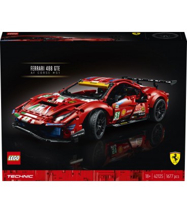 Конструктор LEGO Technic Ferrari 488 GTE AF Corse №51 1677 деталей (42125_EU)