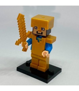 Фігурка Стів із мечем Майнкрафт Steve in armor Minecraft 4.5 см