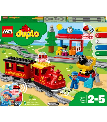 Конструктор LEGO DUPLO Паровоз 59 деталей (10874)