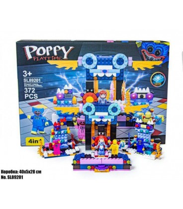 Конструктор 89201 Poppy Playtime SL89201 Хагі Вагі та Кіссі Міссі 4в1 на 372 деталі Huggy Wuggy Kissy Missy