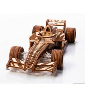 3D пазл Механічний Veter Models Racer V3 гоночний болід дерев'яний конструктор