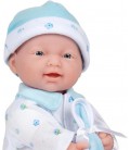 Маленька лялька пупс 28 см Беренжер Блакитна La Baby JC Toys Caucasian 11-inch Small Soft Body Baby Doll Jc Toy 0334