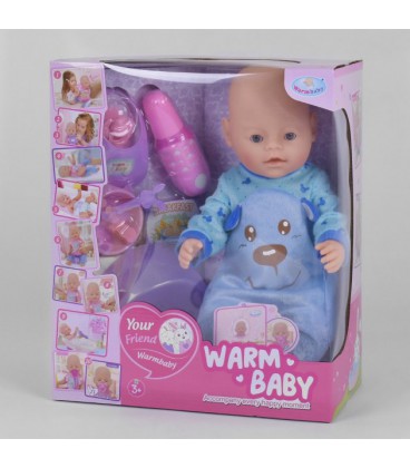 Пупс функціональний з аксесуарами 'Warm Baby'. Multicolor (93547)