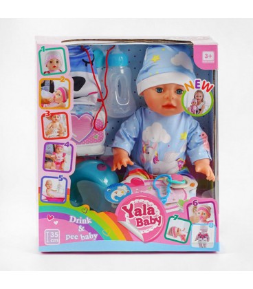 Пупс функціональний з аксесуарами 'Yale Baby'. Multicolor (110469)