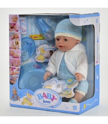 Пупс функціональний з аксесуарами 'Baby love'. Multicolor (62260)