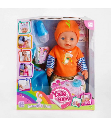 Пупс функціональний з аксесуарами 'Yale Baby'. Multicolor (81052)