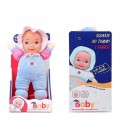 Дитяча іграшка Пупс Baby Sunki 1830-3/4 м'яконабивний (Блакитний)