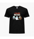 Дитяча футболка Вся правда про ведмедів (We Bare Bears) (25186-2668) 134-140 см Бавовна Чорний