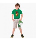 Дитяча футболка Лего Ніндзяго Кай (LEGO Ninjago Masters of Spinjitzu Kai) (25186-2639) 104-110 см Бавовна Зелений