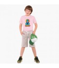 Дитяча футболка Наруто Узумакі (Naruto Uzumaki) (25186-2631) 104-110 см Бавовна Рожевий