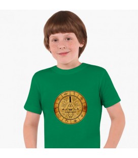Дитяча футболка Гравіти Фолз Білл Шифр (Gravity Falls Bill Cipher) (25186-2627) 146-152 см Бавовна Зелений