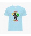 Дитяча футболка Лего Ніндзяго Коул (LEGO Ninjago Masters of Spinjitzu Cole) (25186-2640) 134-140 см Бавовна Блакитний