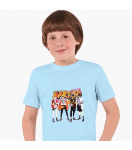 Дитяча футболка Наруто (Naruto) (25186-2630) 122-128 см Бавовна Блакитний