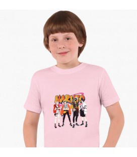 Дитяча футболка Наруто (Naruto) (25186-2630) 146-152 см Бавовна Рожевий
