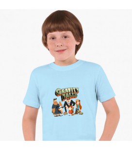 Дитяча футболка Гравіти Фолз (Gravity Falls) (25186-2628) 146-152 см Бавовна Блакитний